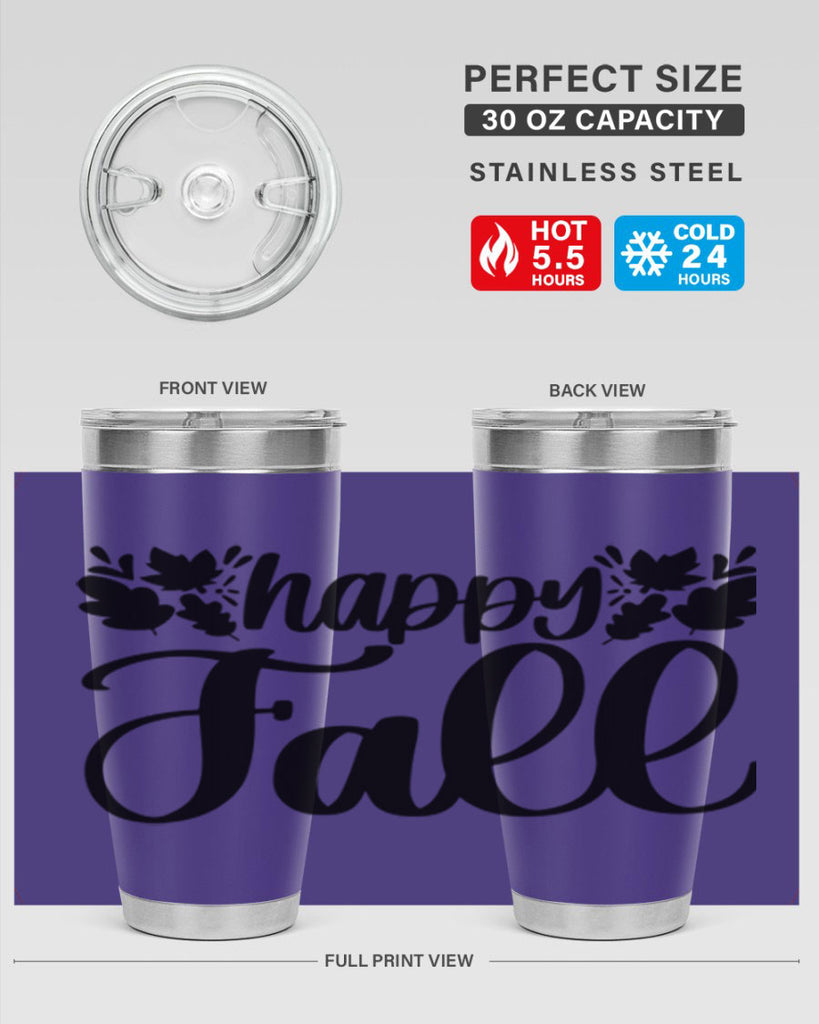 Happy Fall 489#- fall- Tumbler