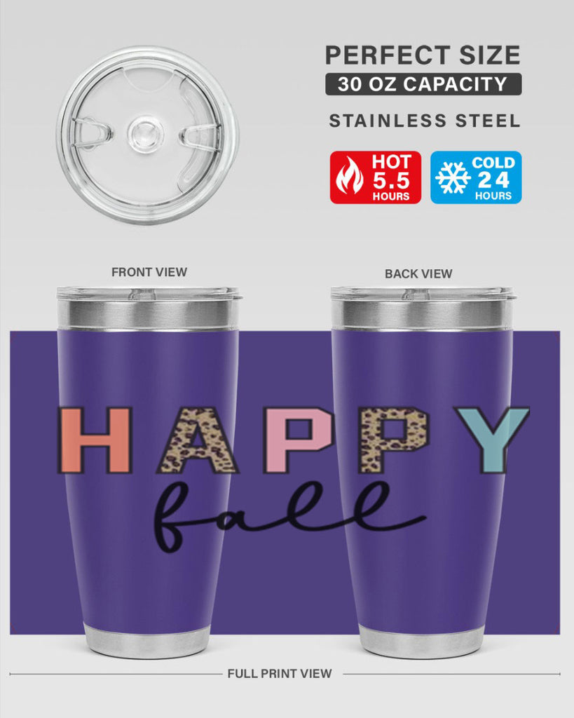 Happy fall 221#- fall- Tumbler