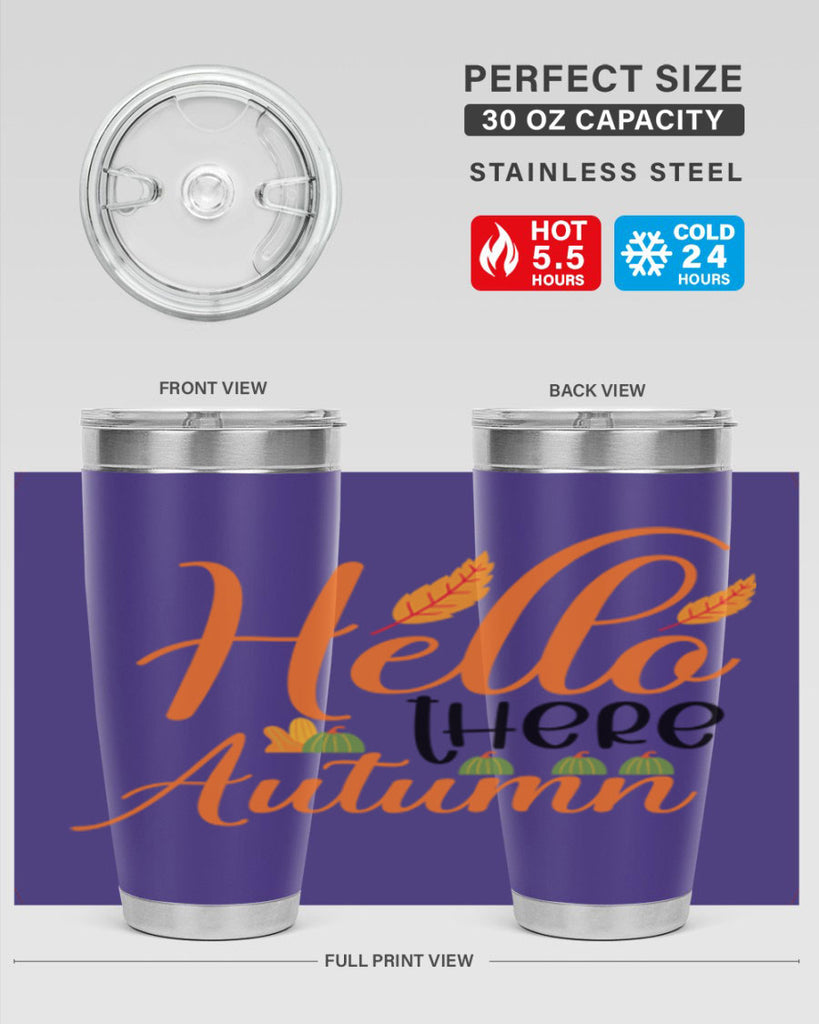 Hello There Autumn 297#- fall- Tumbler