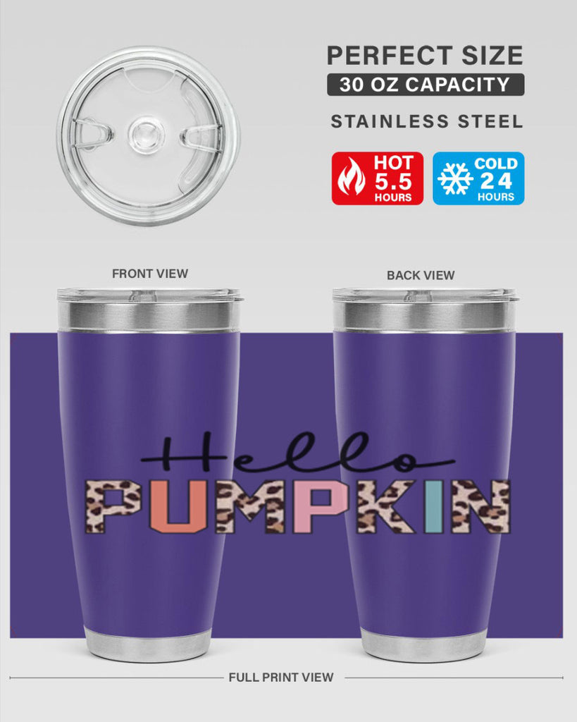 Hello pumpkin 289#- fall- Tumbler