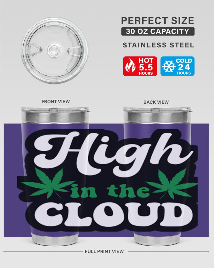 High in the cloud 113#- marijuana- Tumbler