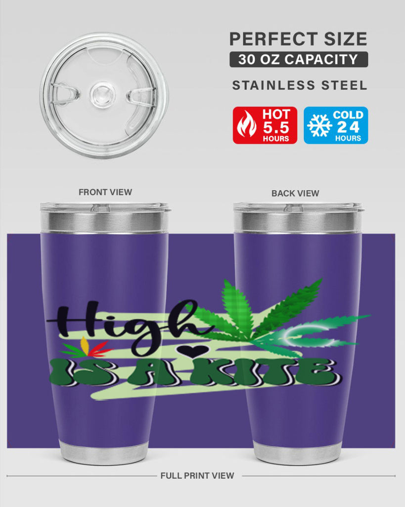 High is a Kite 116#- marijuana- Tumbler