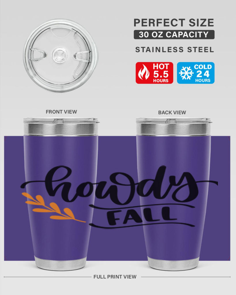 Howdy Fall 496#- fall- Tumbler