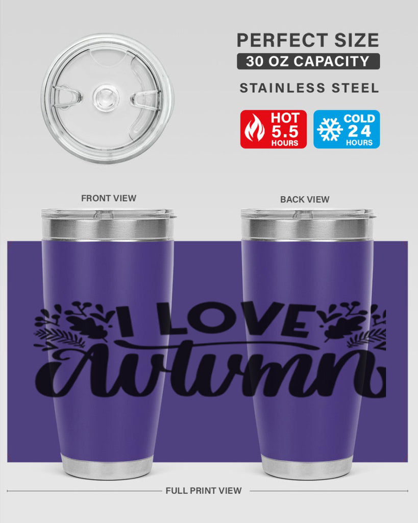 I Love Autumn 497#- fall- Tumbler