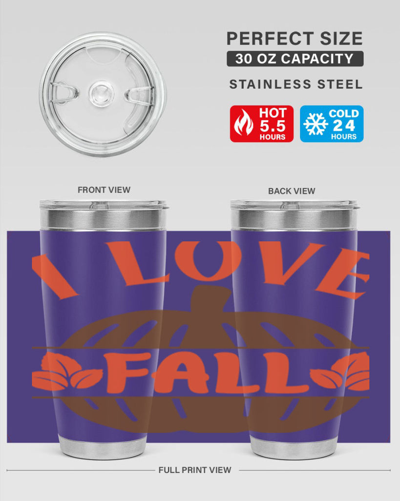 I Love Fall 337#- fall- Tumbler