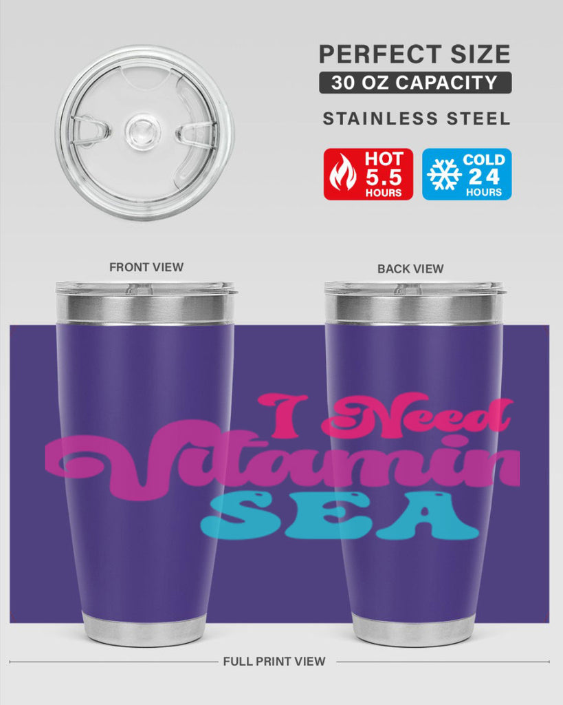 I Need Vitamin Sea 217#- mermaid- Tumbler