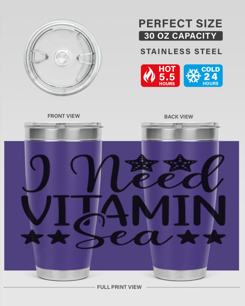 I Need Vitamin Sea 232#- mermaid- Tumbler