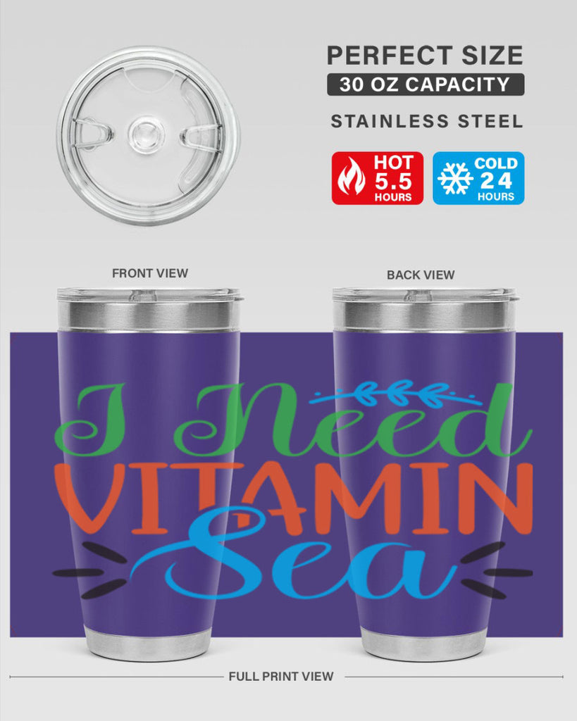 I Need Vitamin Sea 233#- mermaid- Tumbler