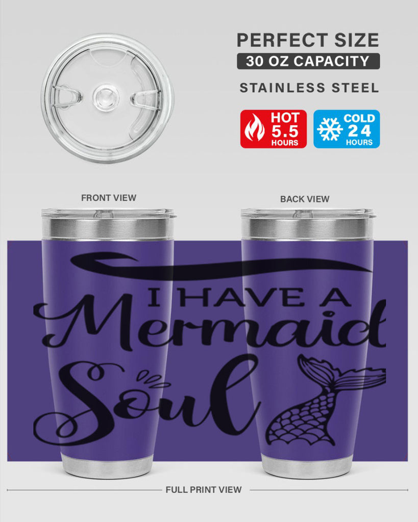 I have a Mermaid soul 228#- mermaid- Tumbler