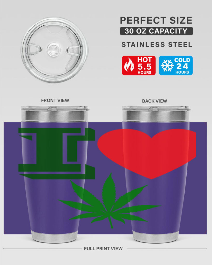 I love Cannabis 127#- marijuana- Tumbler