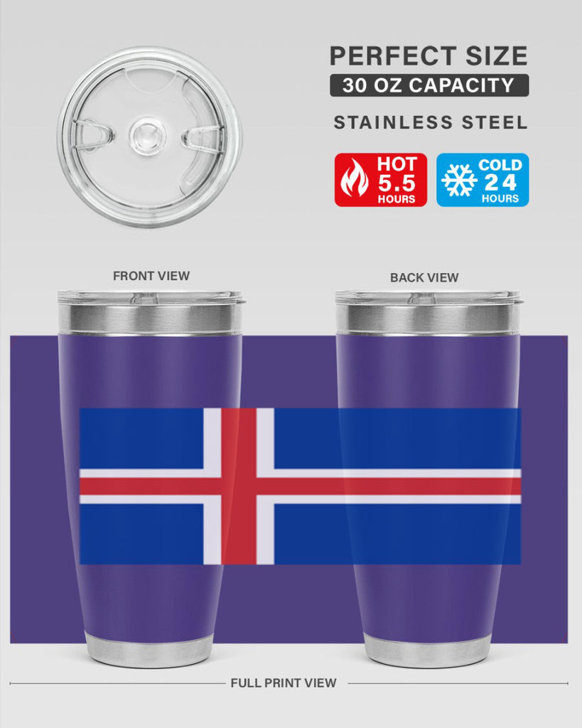 Iceland 122#- world flags- Tumbler