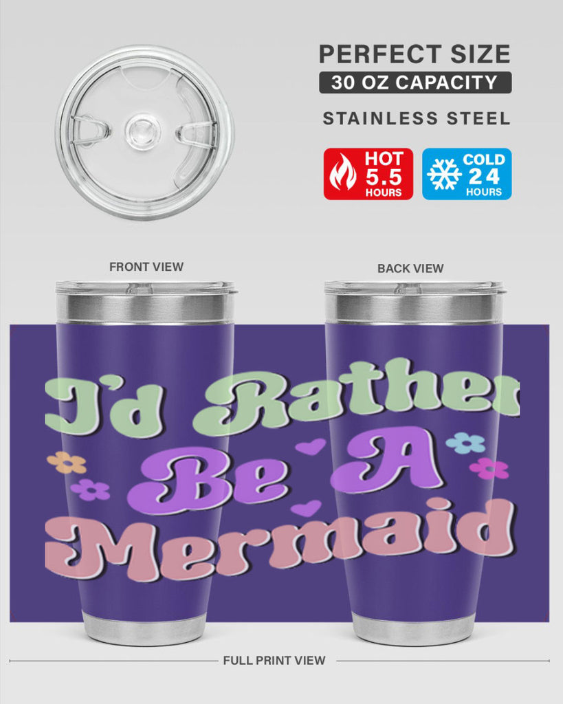 Id Rather Be A Mermaid 243#- mermaid- Tumbler