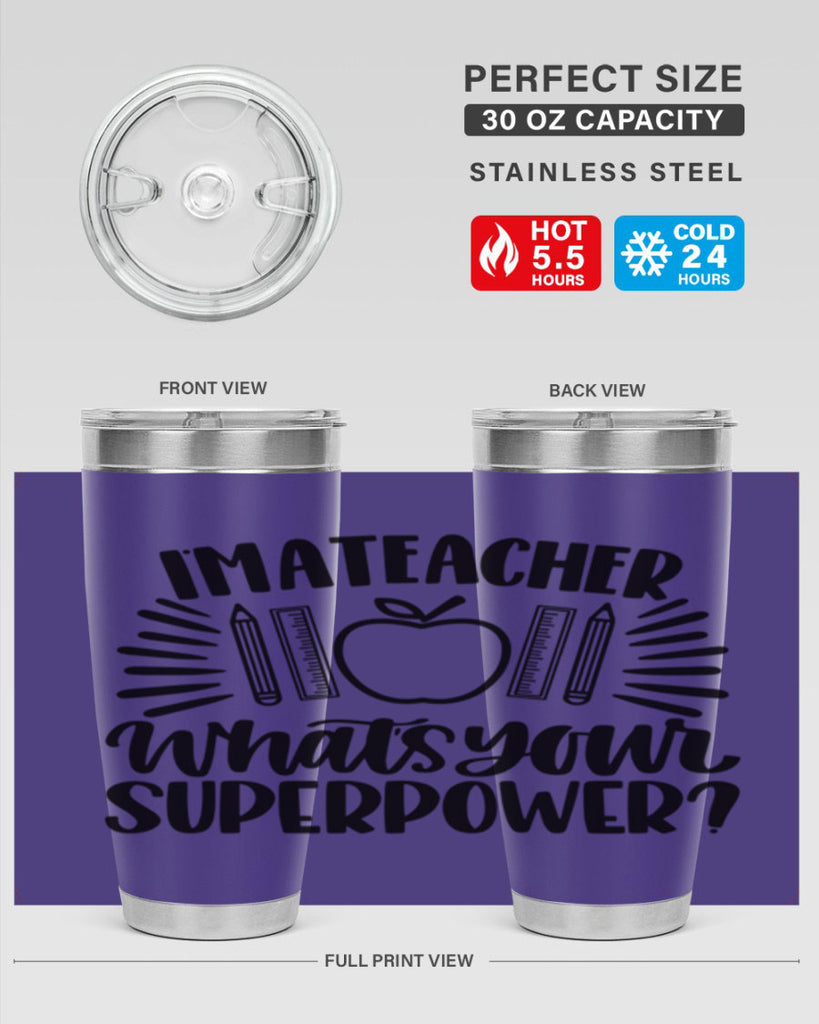 Im A Teacher Whats Your Style 72#- teacher- tumbler