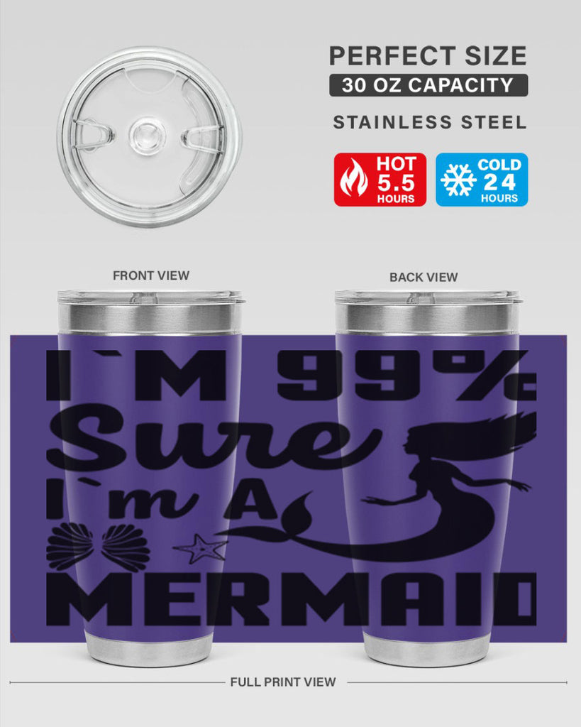 Im sure im a 253#- mermaid- Tumbler