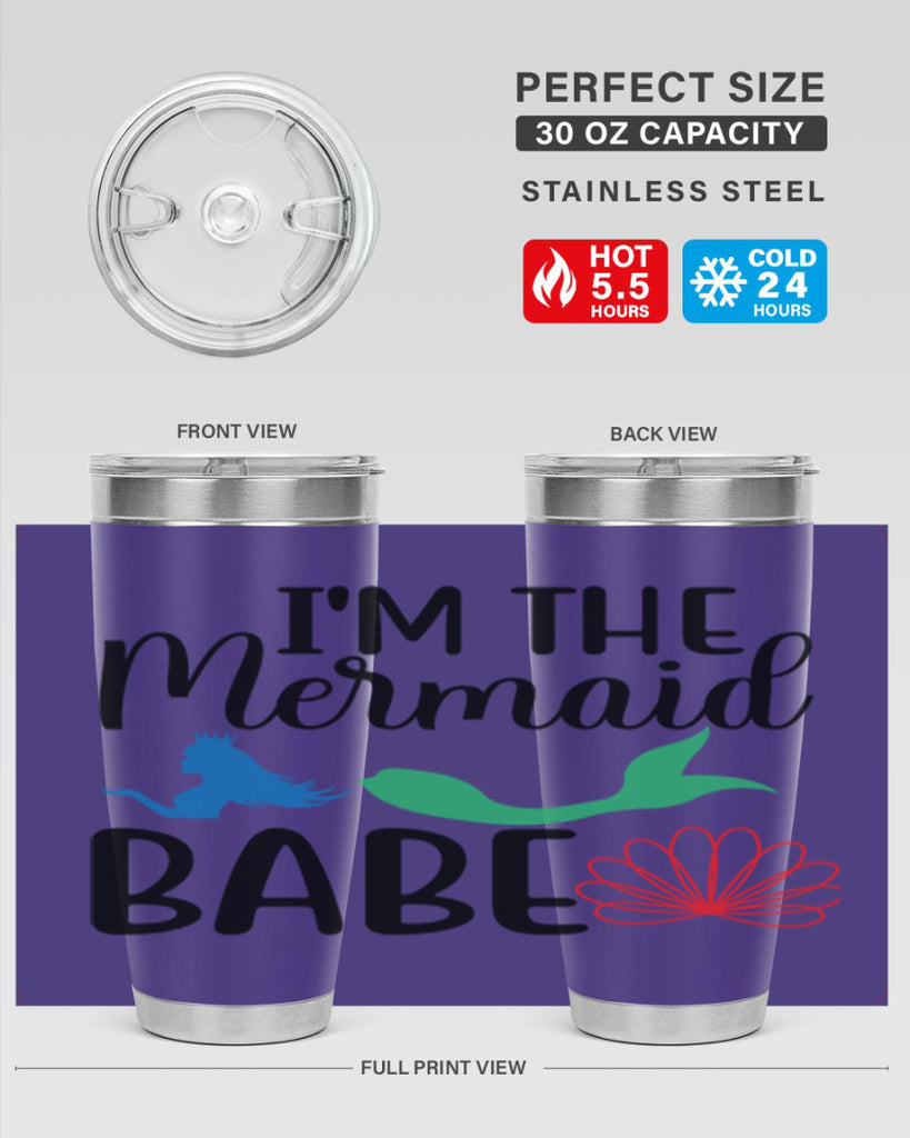 Im the Mermaid Babe 264#- mermaid- Tumbler