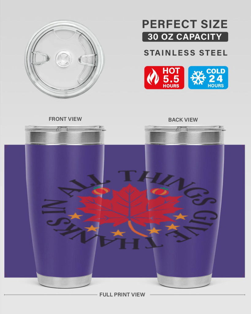 Inallthingsgivethanks 353#- fall- Tumbler