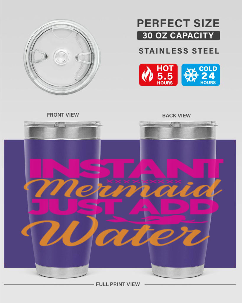 Instant Mermaid Just Add Water 267#- mermaid- Tumbler