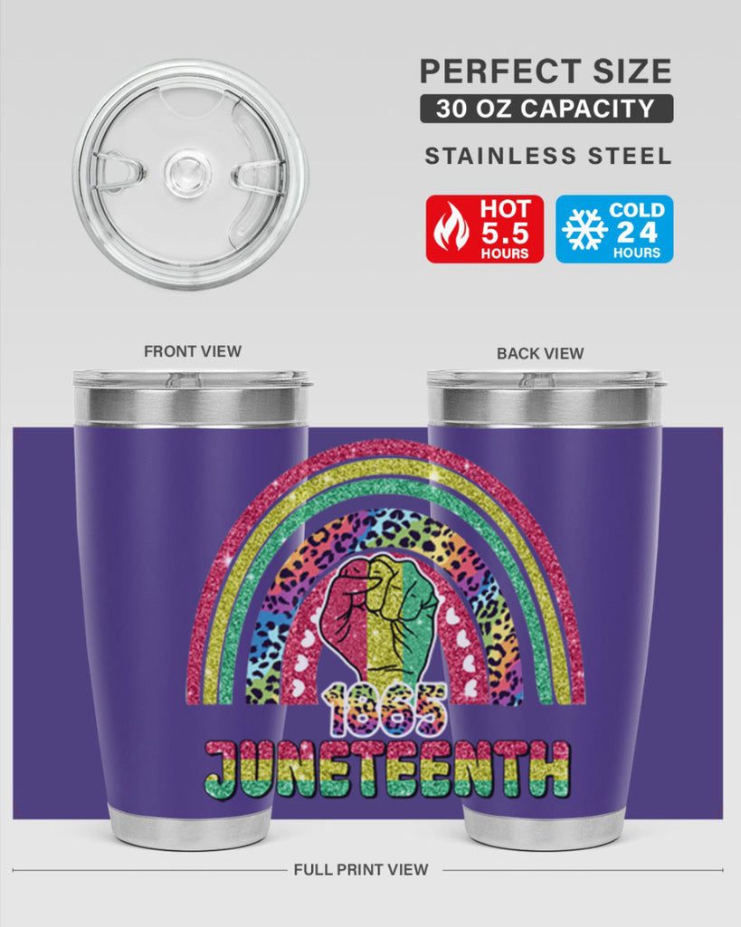 Juneteenth 1865 Rainbow 19#- Juneteenth- tumbler