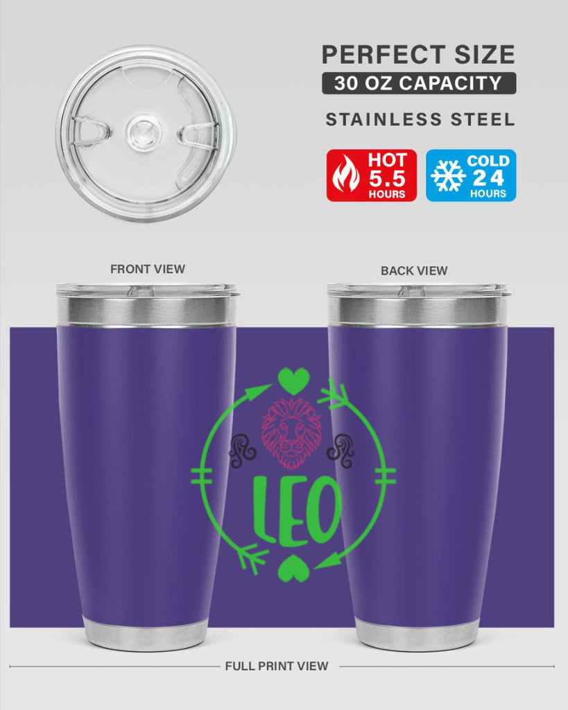 Leo 283#- zodiac- Tumbler