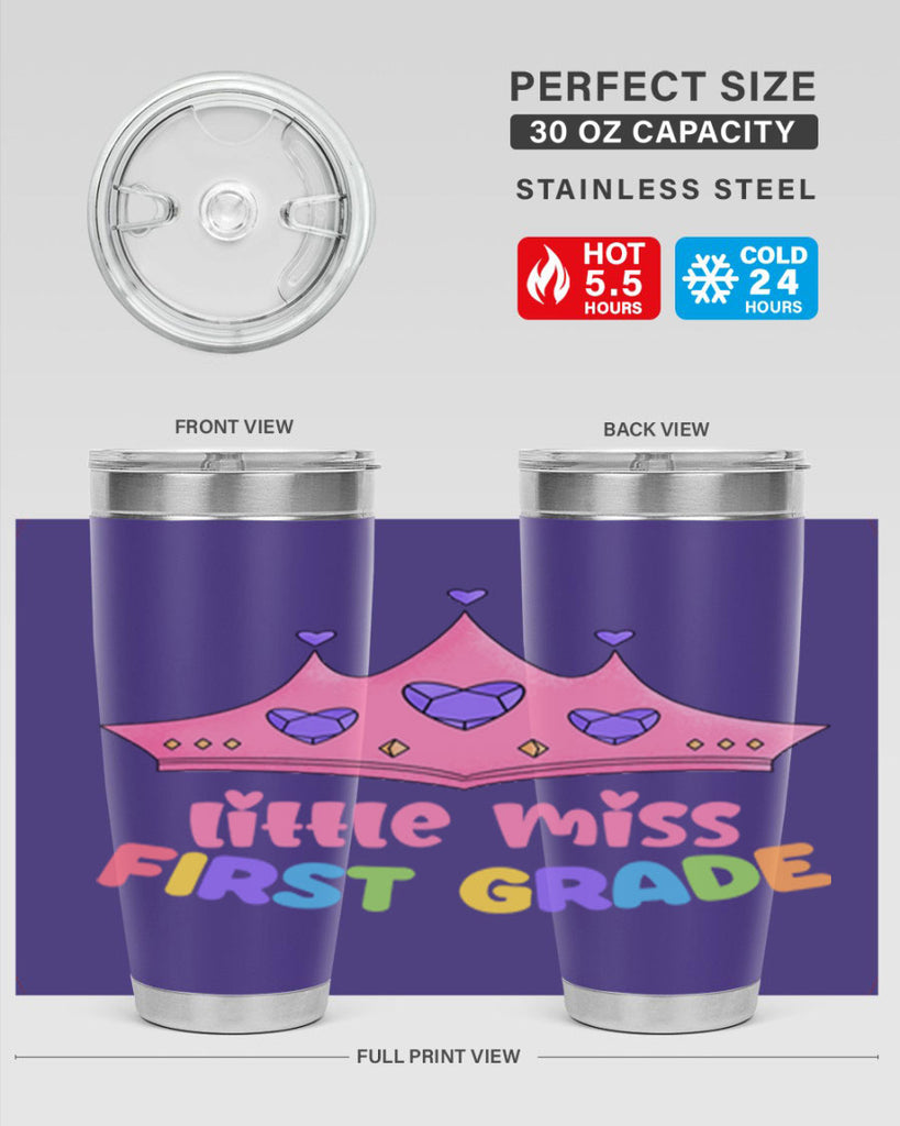 Little Miss 1st Grade 9#- 1st grade- Tumbler