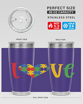 Love Style 30#- autism- Tumbler