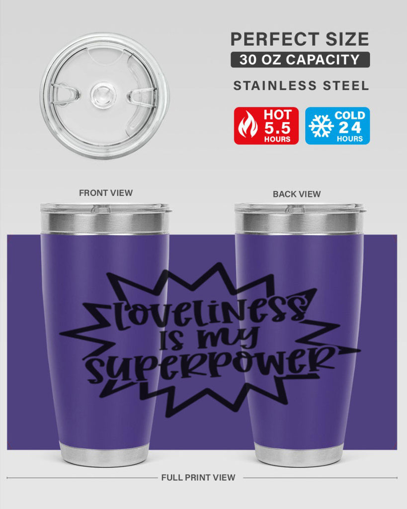 Loveliness Is My Superpower Style 53#- baby- tumbler