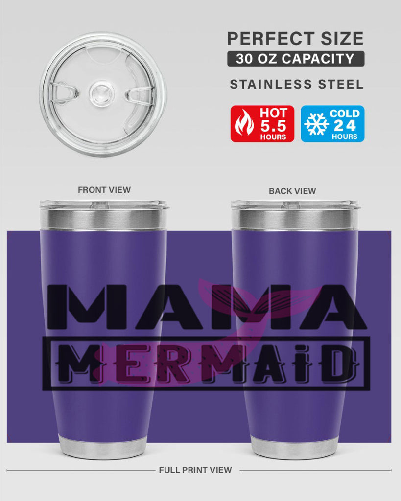 Mama mermaid 317#- mermaid- Tumbler