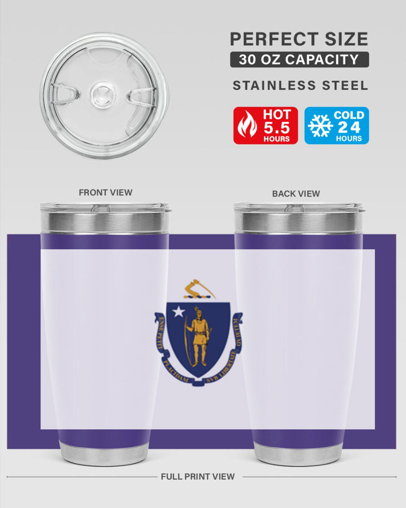 Massachusetts 31#- Us Flags- Tumbler