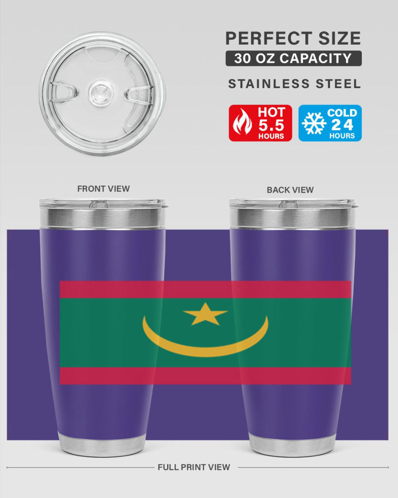 Mauritania 89#- world flags- Tumbler