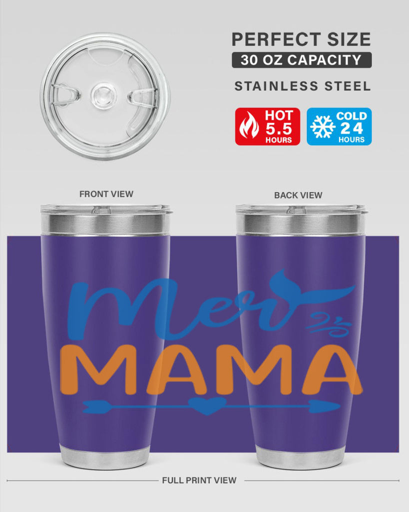 Mer Mama 330#- mermaid- Tumbler