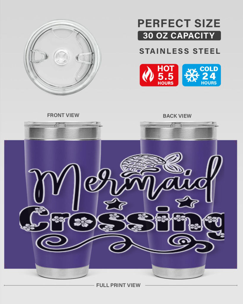 Mermaid Crossing 400#- mermaid- Tumbler