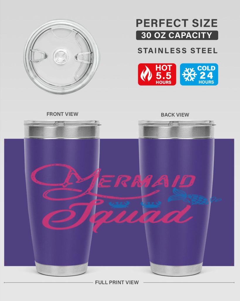 Mermaid Squad 383#- mermaid- Tumbler