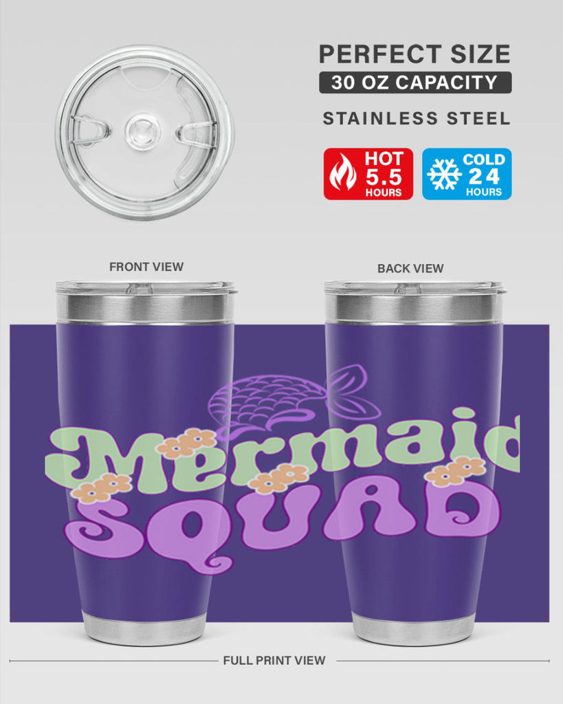 Mermaid Squad 445#- mermaid- Tumbler