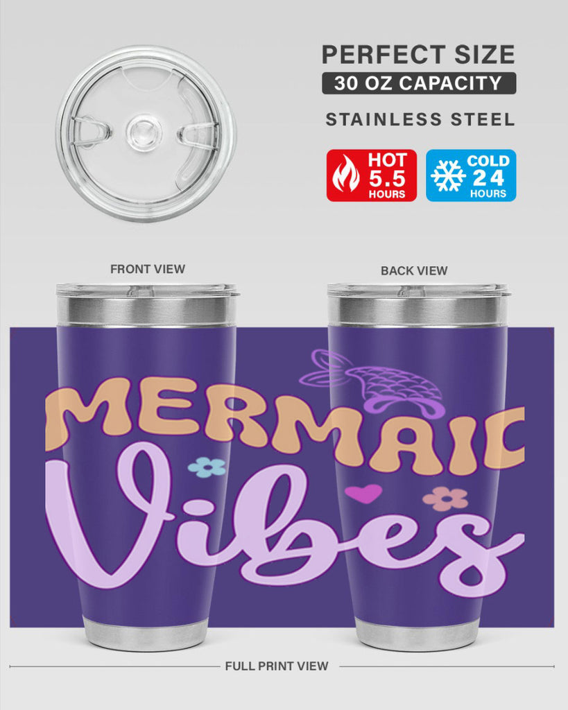 Mermaid Vibes 460#- mermaid- Tumbler