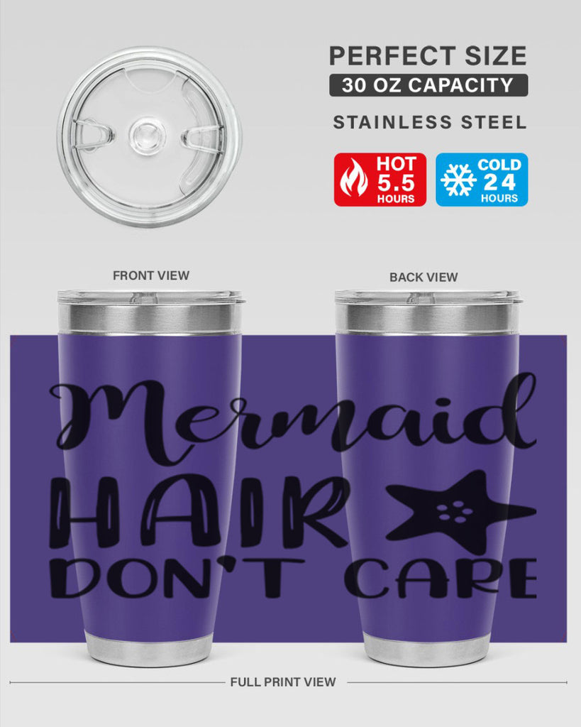 Mermaid hair dont care 411#- mermaid- Tumbler