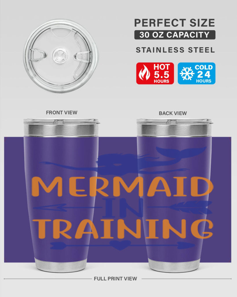 Mermaid in Training 360#- mermaid- Tumbler