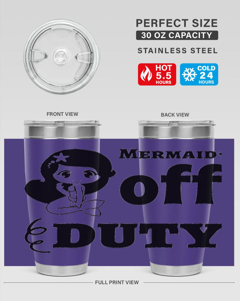 Mermaid off duty 434#- mermaid- Tumbler