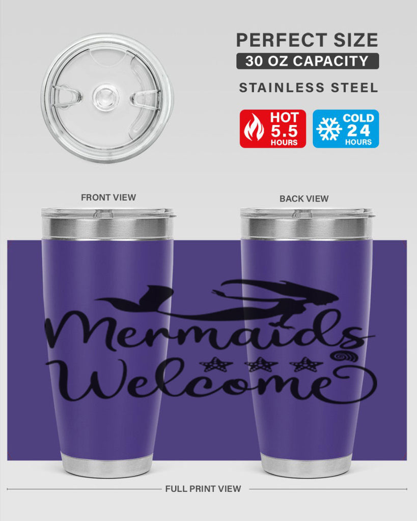 Mermaids welcome design 501#- mermaid- Tumbler
