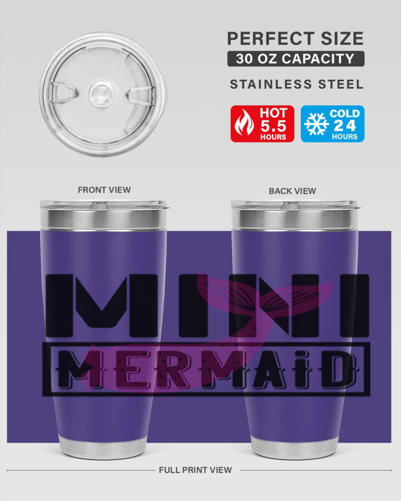 Mini mermaid 504#- mermaid- Tumbler