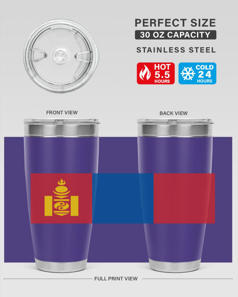 Mongolia 83#- world flags- Tumbler