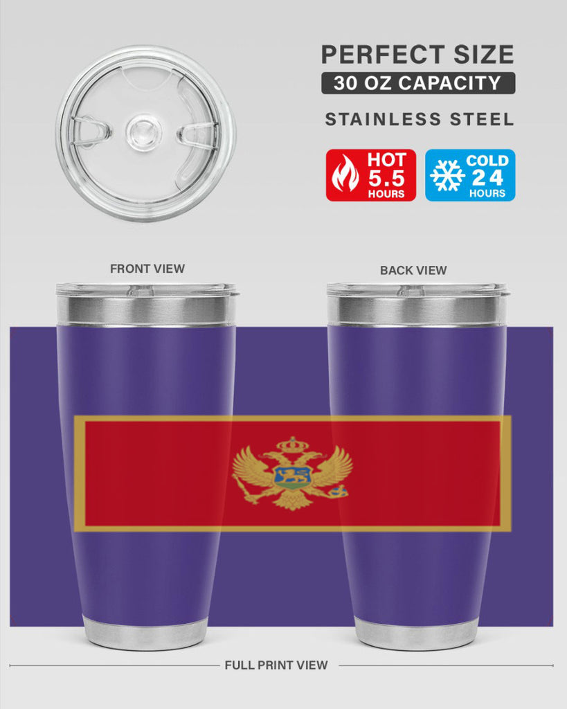 Montenegro 82#- world flags- Tumbler