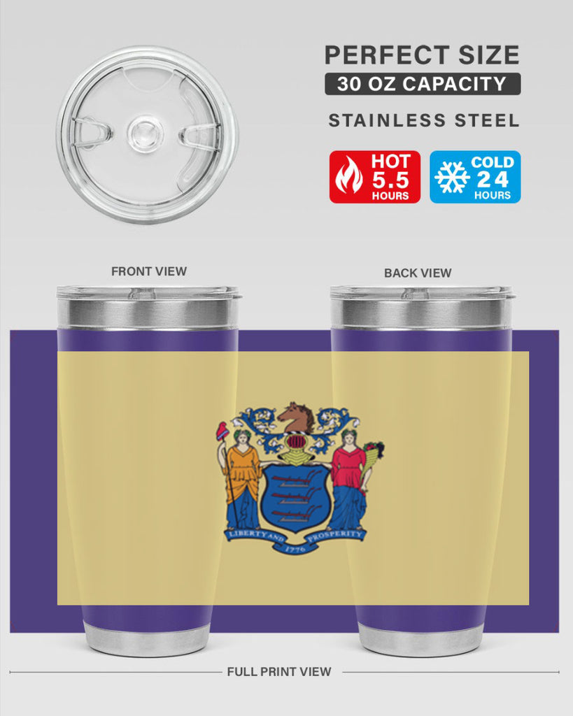 New Jersey 22#- Us Flags- Tumbler