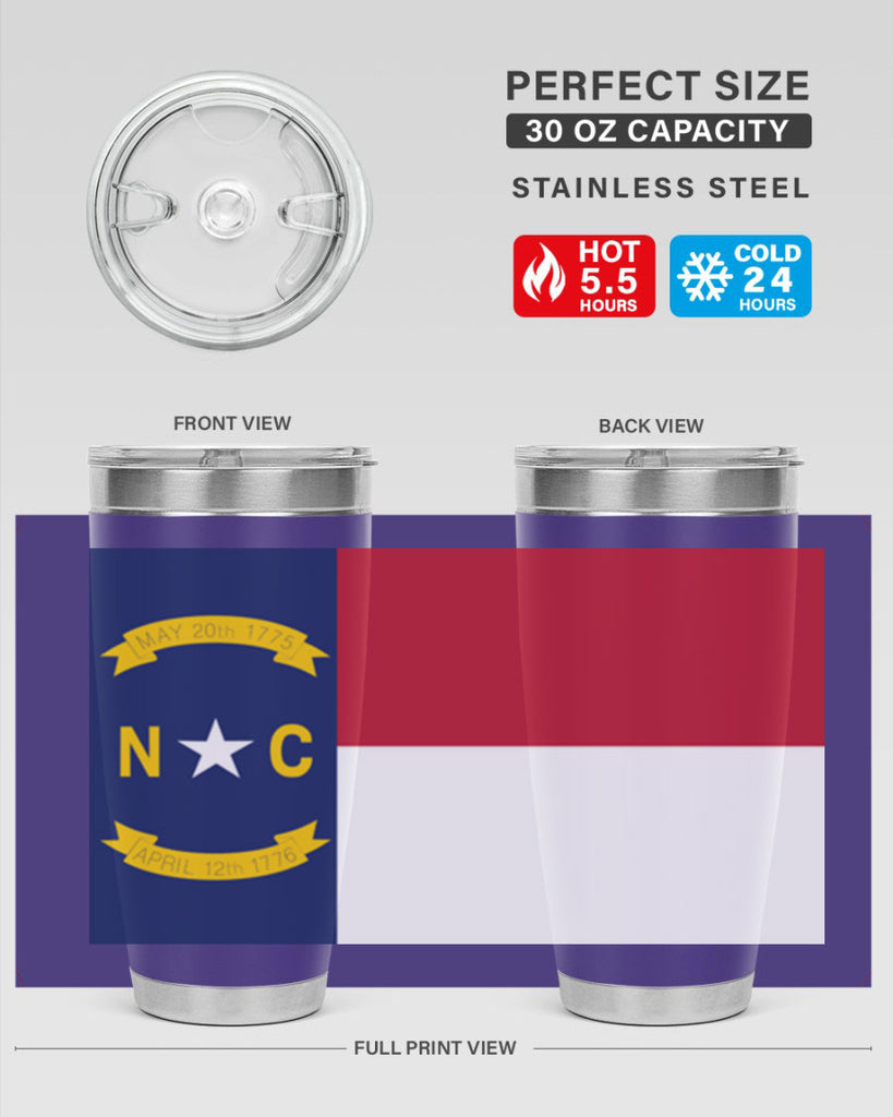 North Carolina 19#- Us Flags- Tumbler