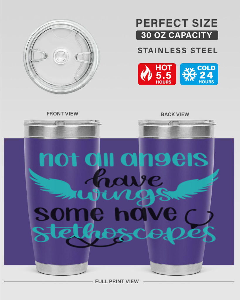 Not All Angels Have Style Style 127#- nurse- tumbler