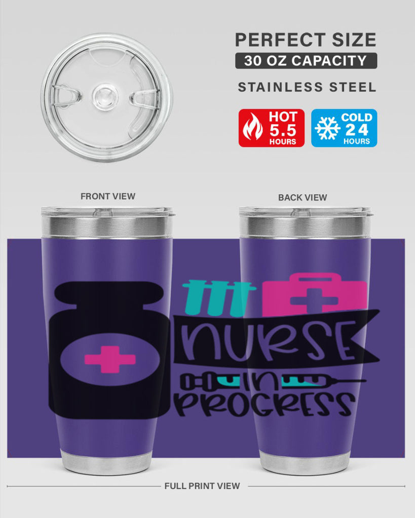 Nurse In Progress Style Style 111#- nurse- tumbler