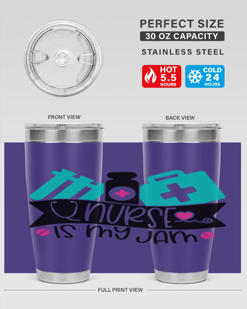 Nurse Is My Jam Style Style 110#- nurse- tumbler