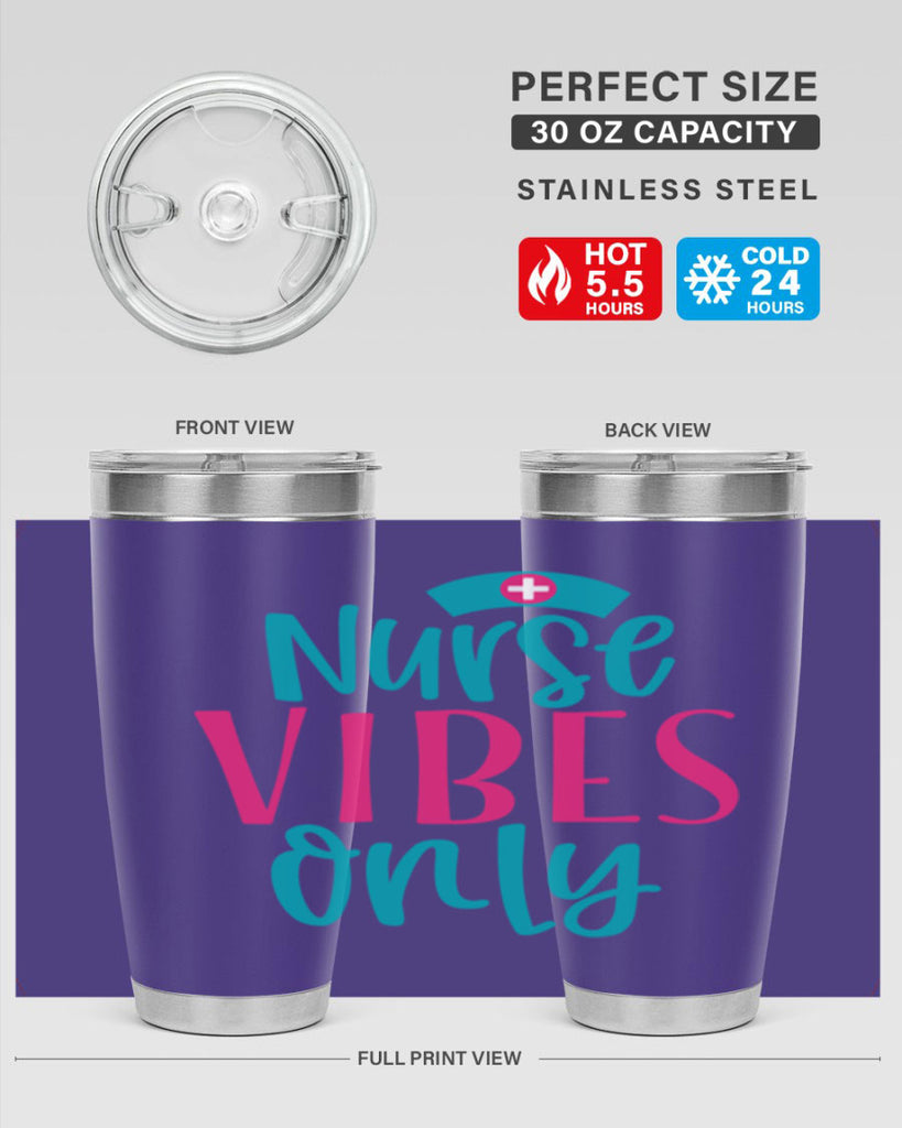 Nurse Vibes Only Style Style 94#- nurse- tumbler