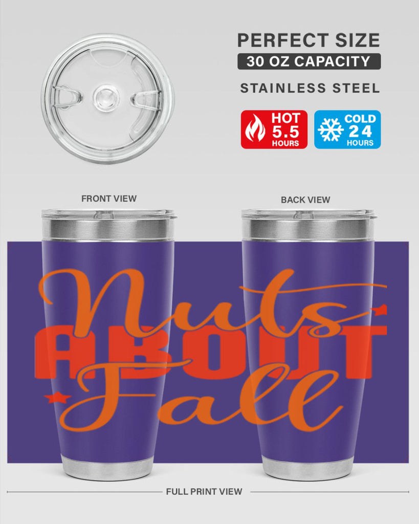 Nuts About Fall Design 444#- fall- Tumbler