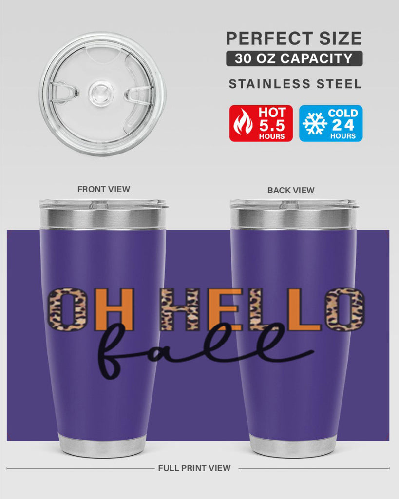 Oh hello fall 451#- fall- Tumbler