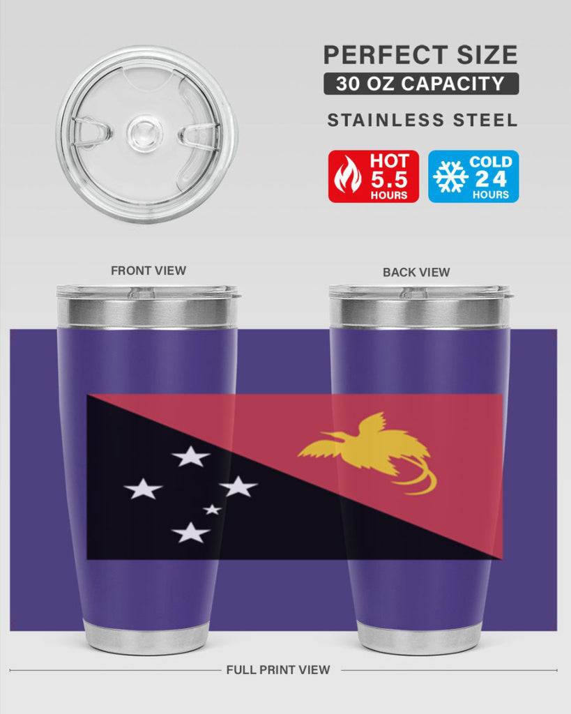 Papua New Guinea 62#- world flags- Tumbler